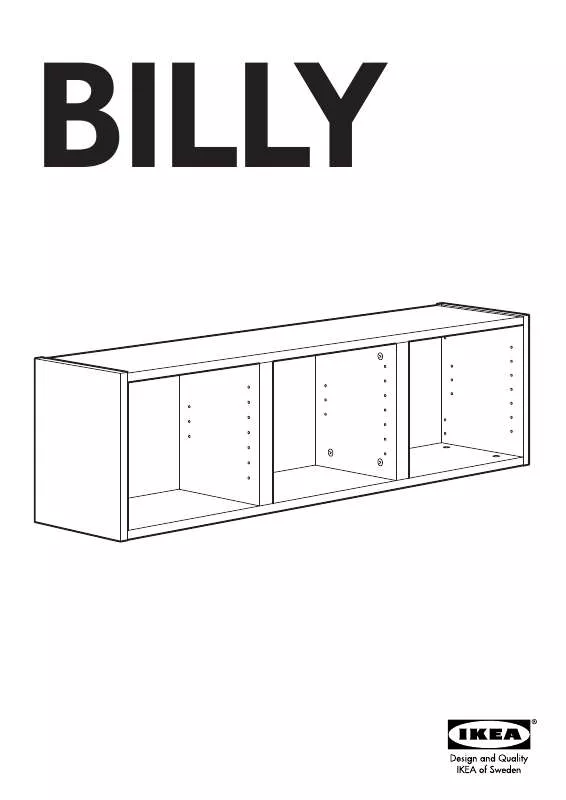 Mode d'emploi IKEA BILLY PENSILE
