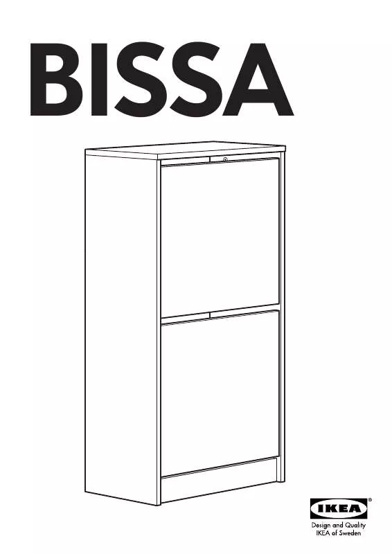 Mode d'emploi IKEA BISSA SCARPIERA 49X93 CM