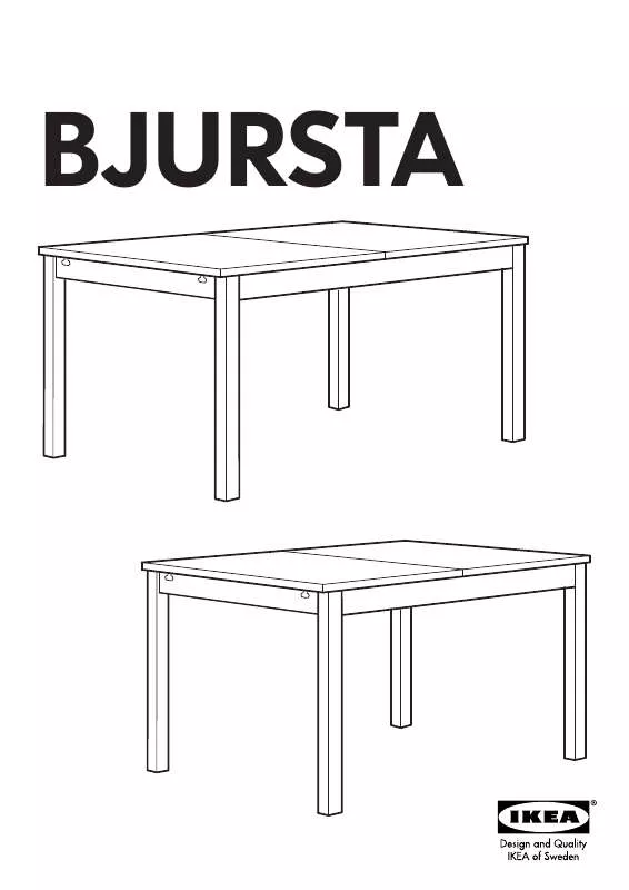 Mode d'emploi IKEA BJURSTA TAVOLO 140/180/220X84 CM