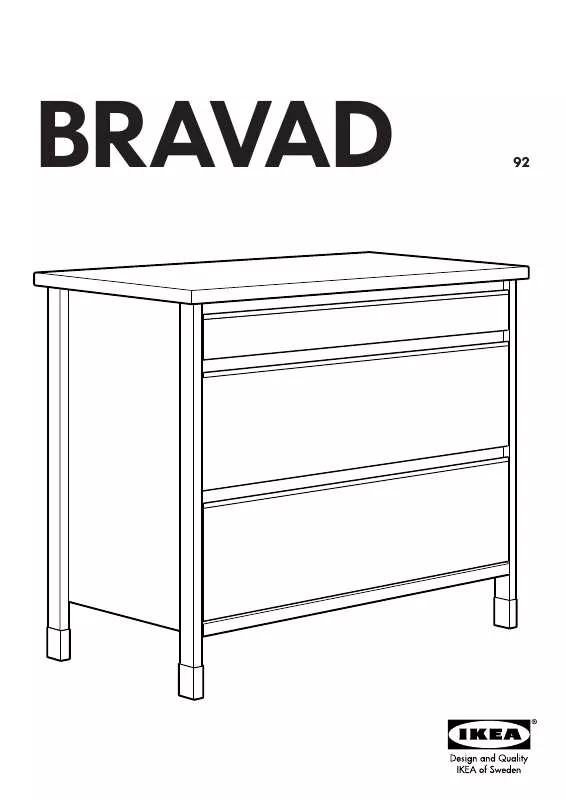 Mode d'emploi IKEA BRAVAD MOBILE BASE 92X90 CM