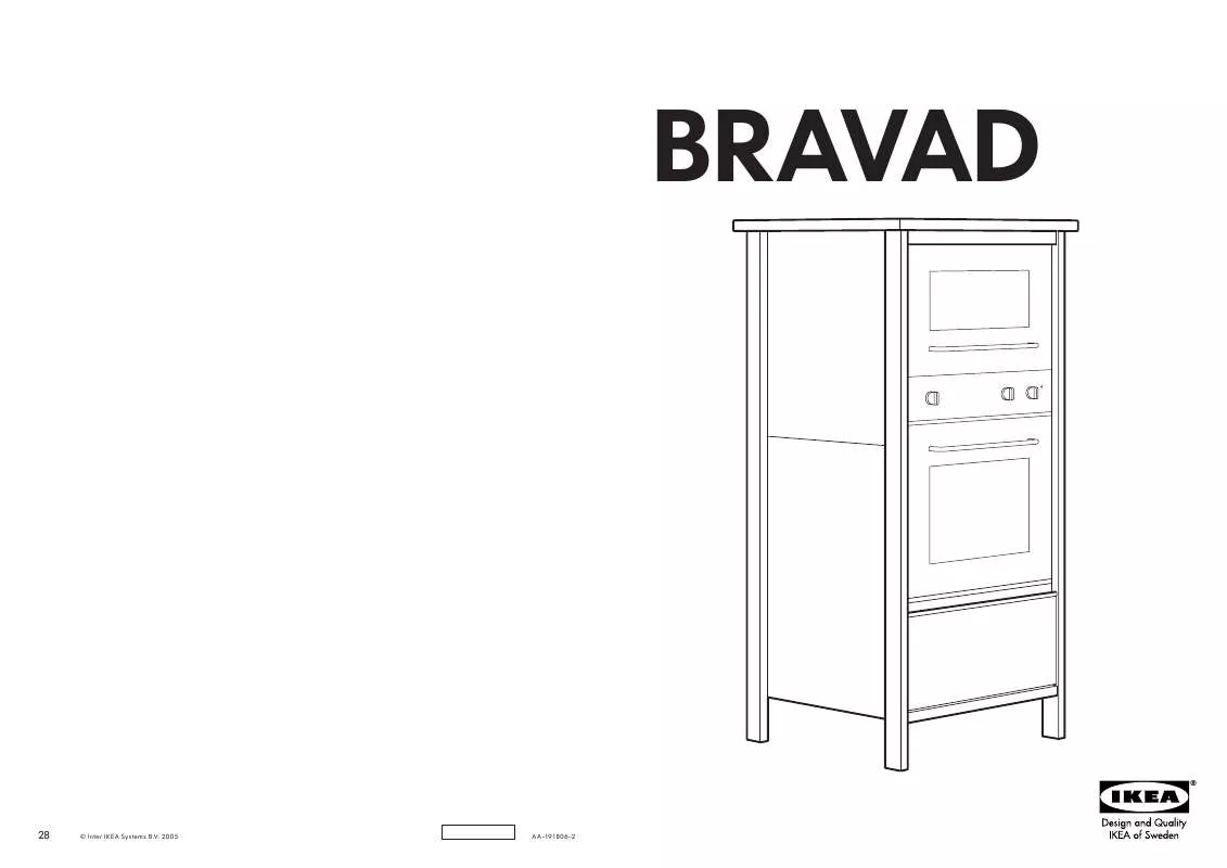 Mode d'emploi IKEA BRAVAD MOBILE FORNO 72X148 CM