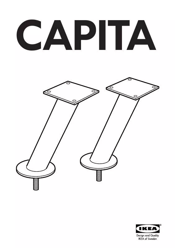 Mode d'emploi IKEA CAPITA STAFFA INOX 2PZ