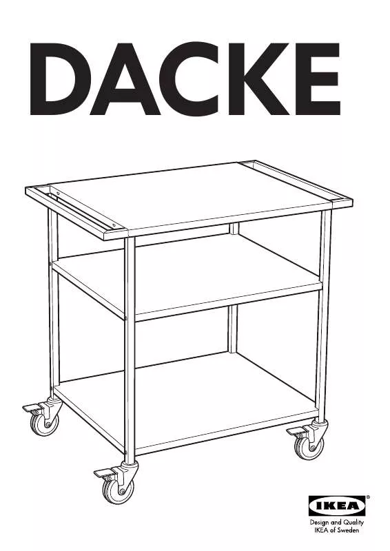 Mode d'emploi IKEA DACKE CARRELLO 50X73 CM