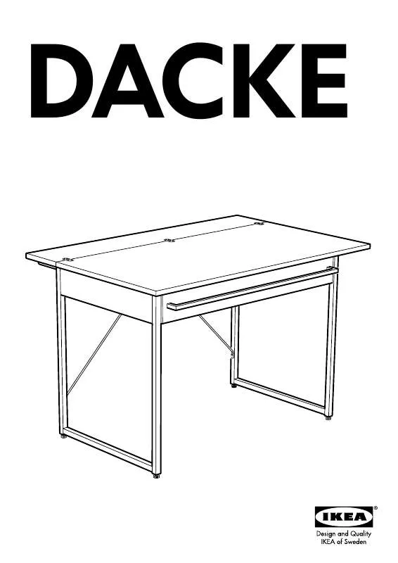 Mode d'emploi IKEA DACKE ISOLA CUCINA 150X75-100 CM