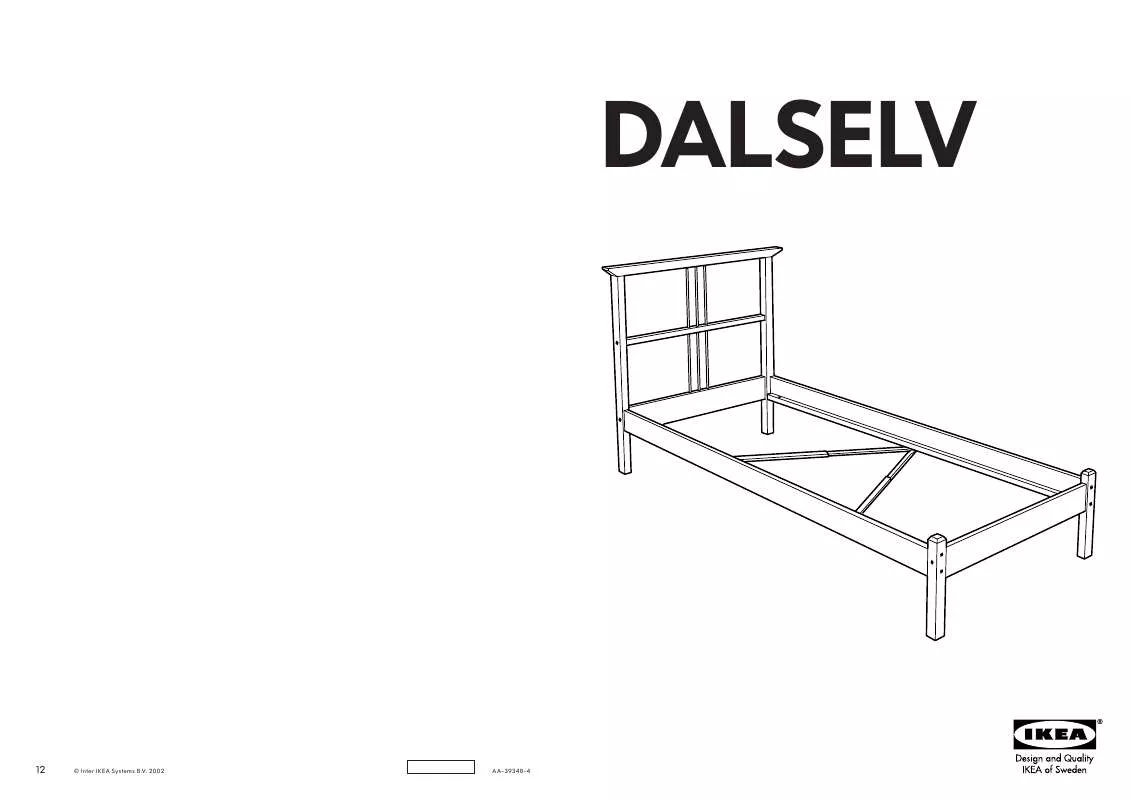 Mode d'emploi IKEA DALSELV STRUTTURA LETTO 90X200 CM