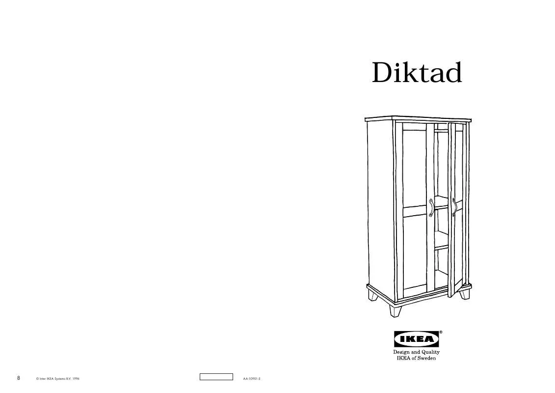 Mode d'emploi IKEA DIKTAD GUARDAROBA 80X168 CM