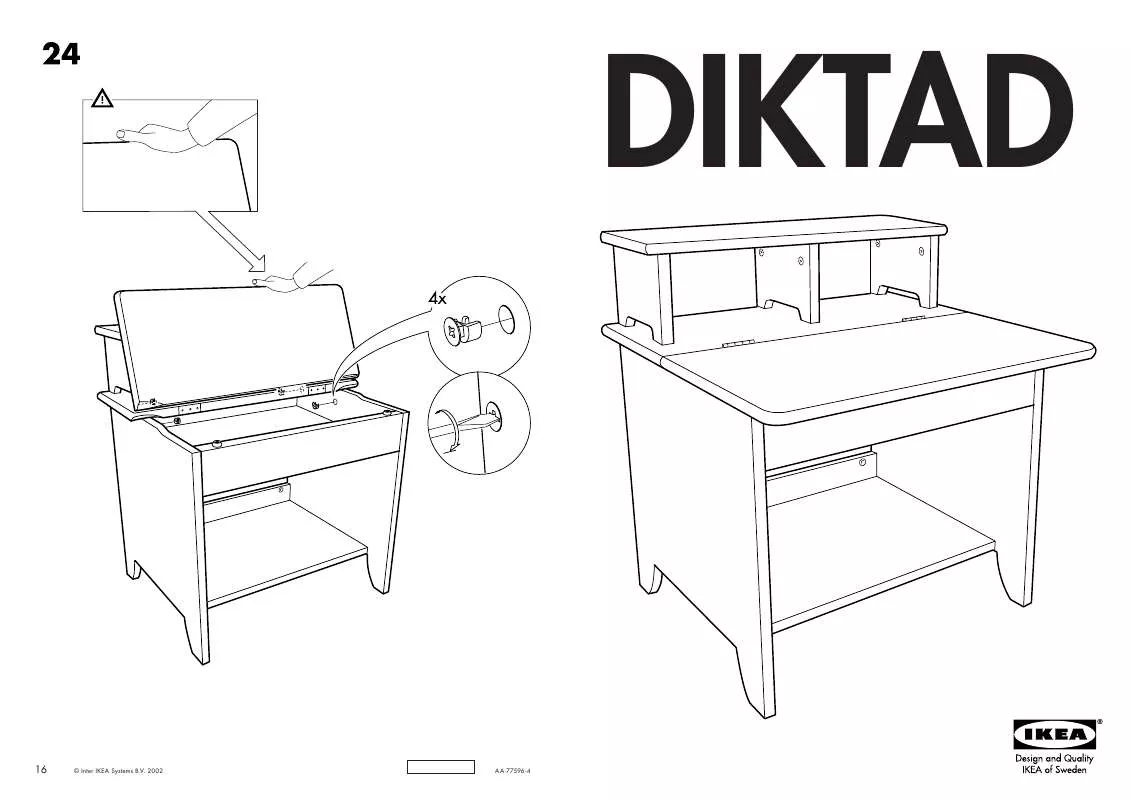 Mode d'emploi IKEA DIKTAD SCRIVANIA