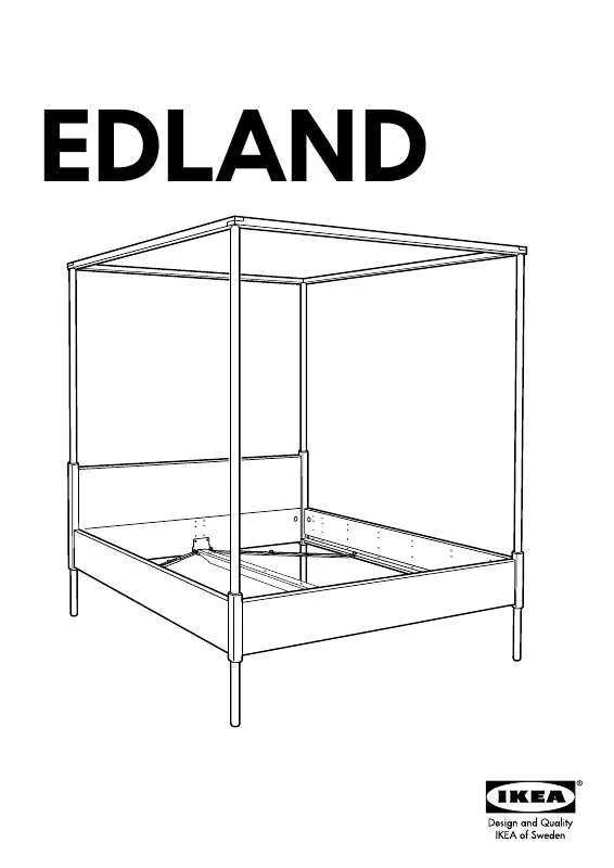 Mode d'emploi IKEA EDLAND LETTO A BALDACCHINO