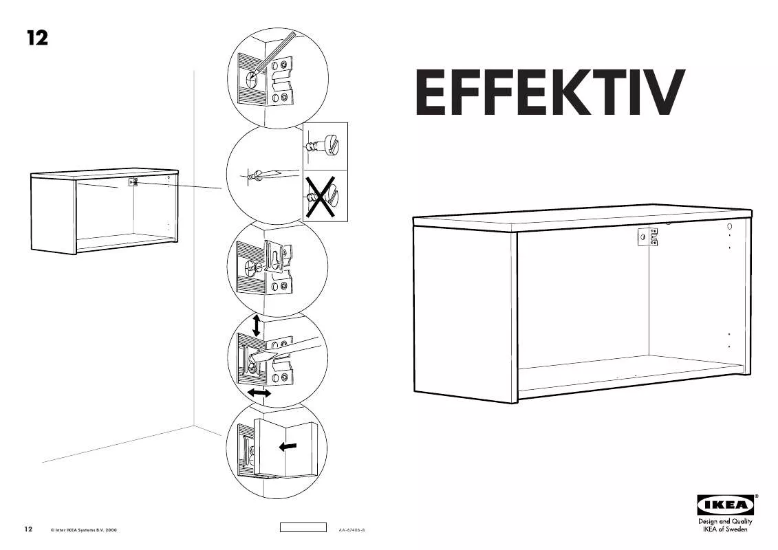 Mode d'emploi IKEA EFF STRUTTURA SCHEDARIO 85