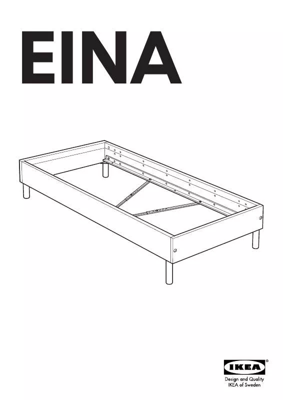 Mode d'emploi IKEA EINA STRUTTURA LETTO 90X200 CM