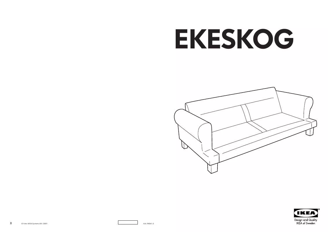 Mode d'emploi IKEA EKESKOG STRUTTURA DIVANO 3