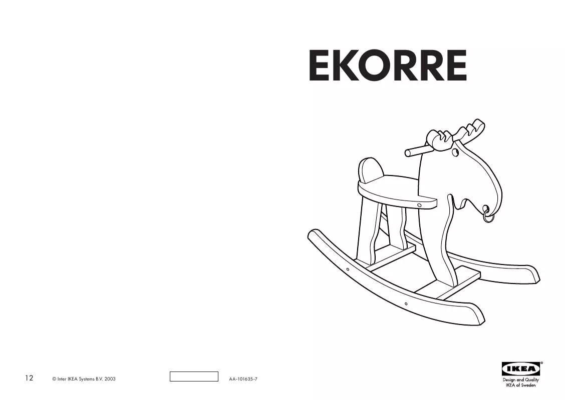 Mode d'emploi IKEA EKORRE ALCE DONDOLO