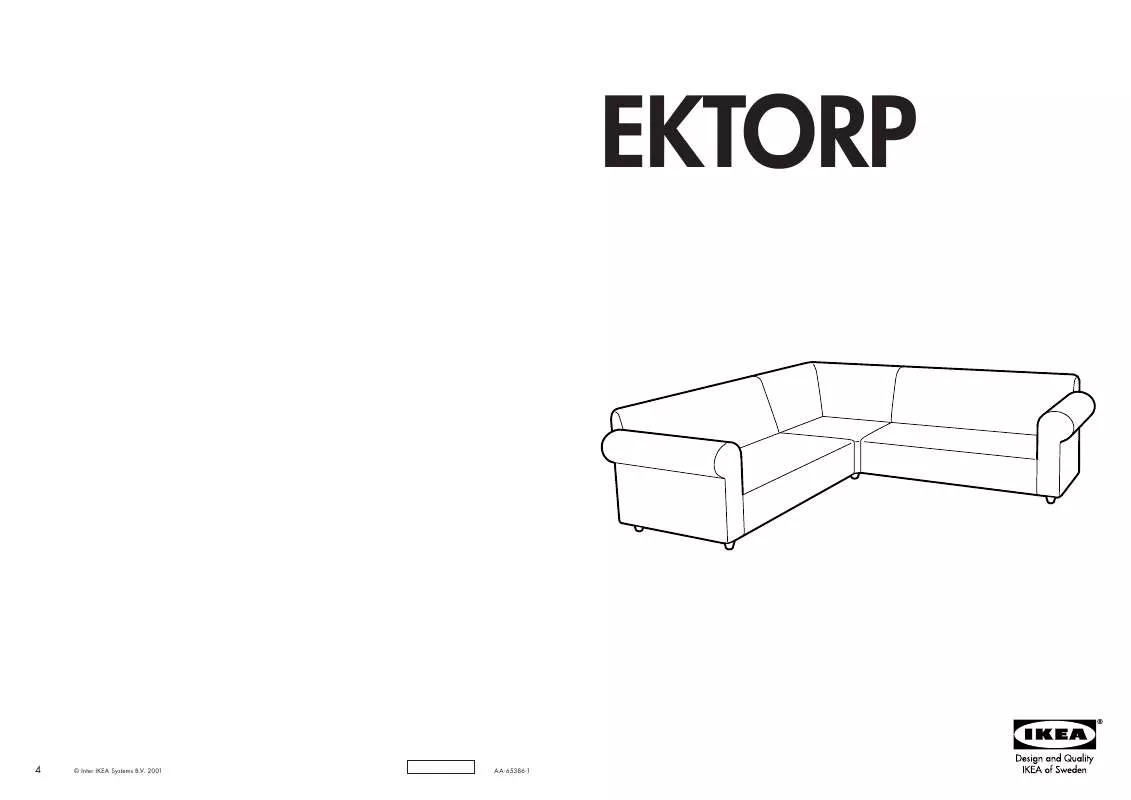 Mode d'emploi IKEA EKTORP DIVANO ANGOLARE