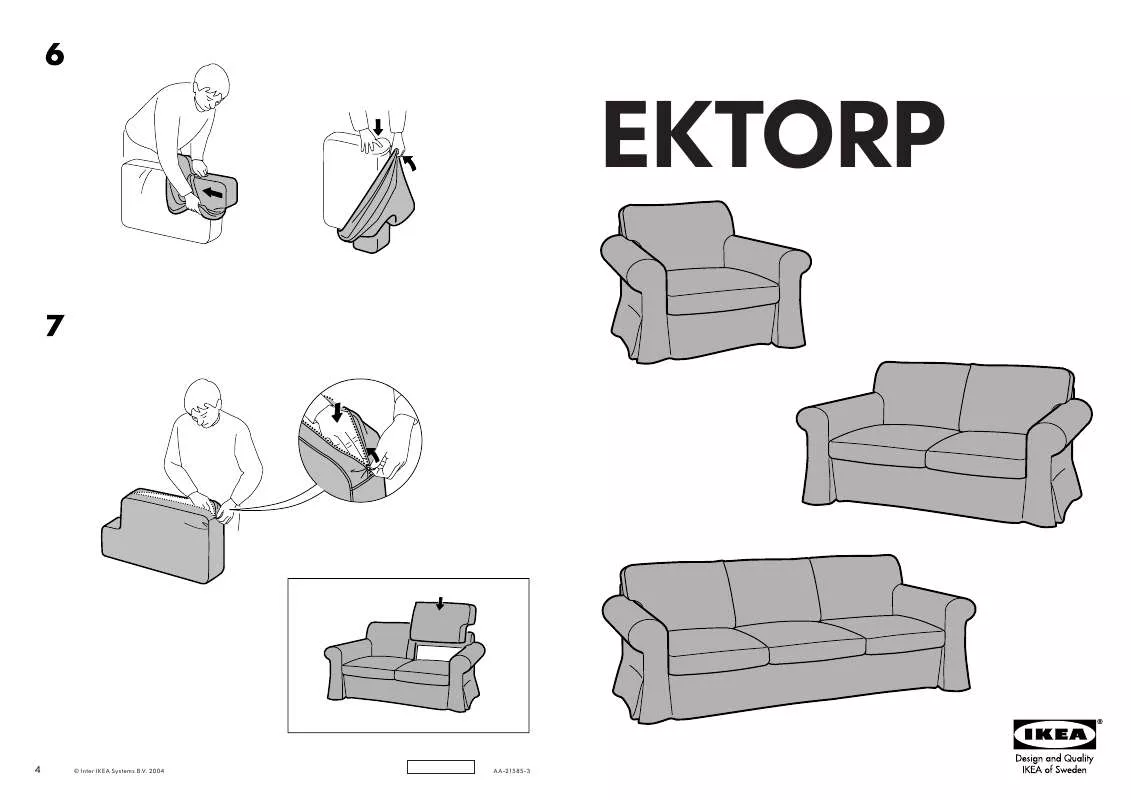 Mode d'emploi IKEA EKTORP FODERA DIVANO 3
