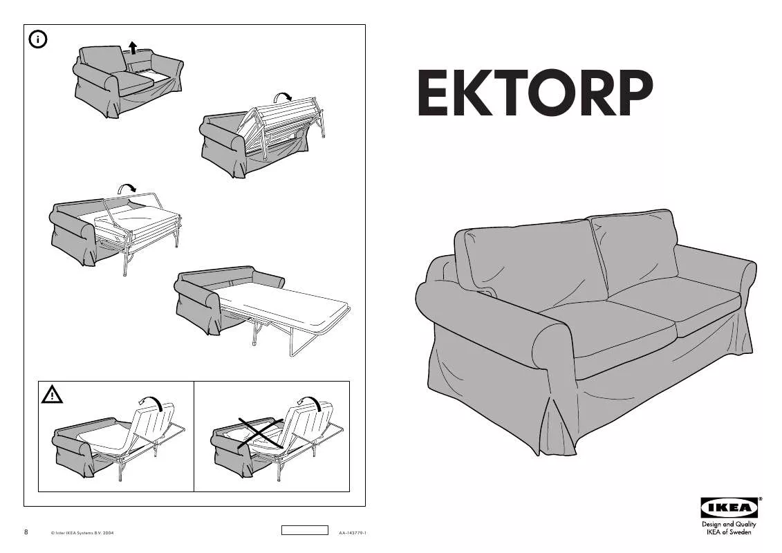 Mode d'emploi IKEA EKTORP FODERA DIVANO LETTO 2
