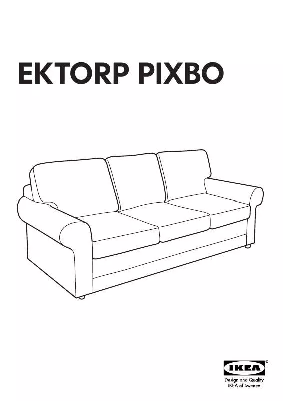 Mode d'emploi IKEA EKTORP PIXBO STRUTTURA DIVANO LETTO 3