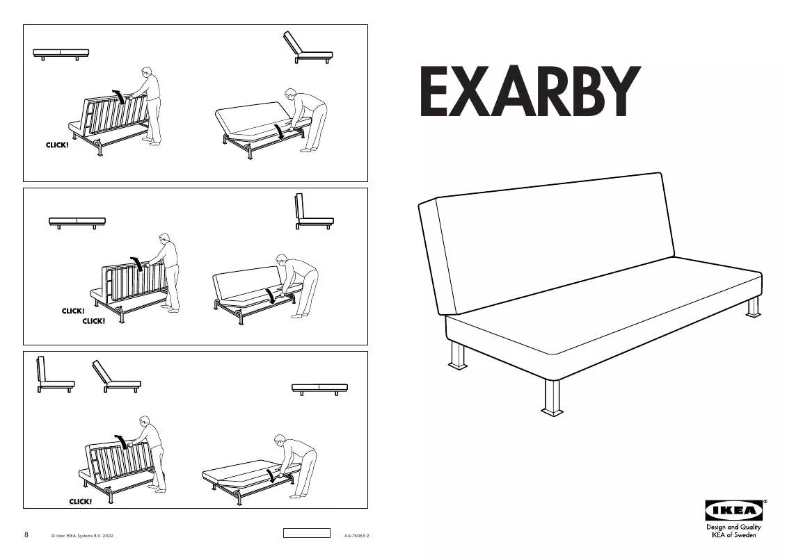 Mode d'emploi IKEA EXARBY STRUTTURA DIVANO LETTO 3