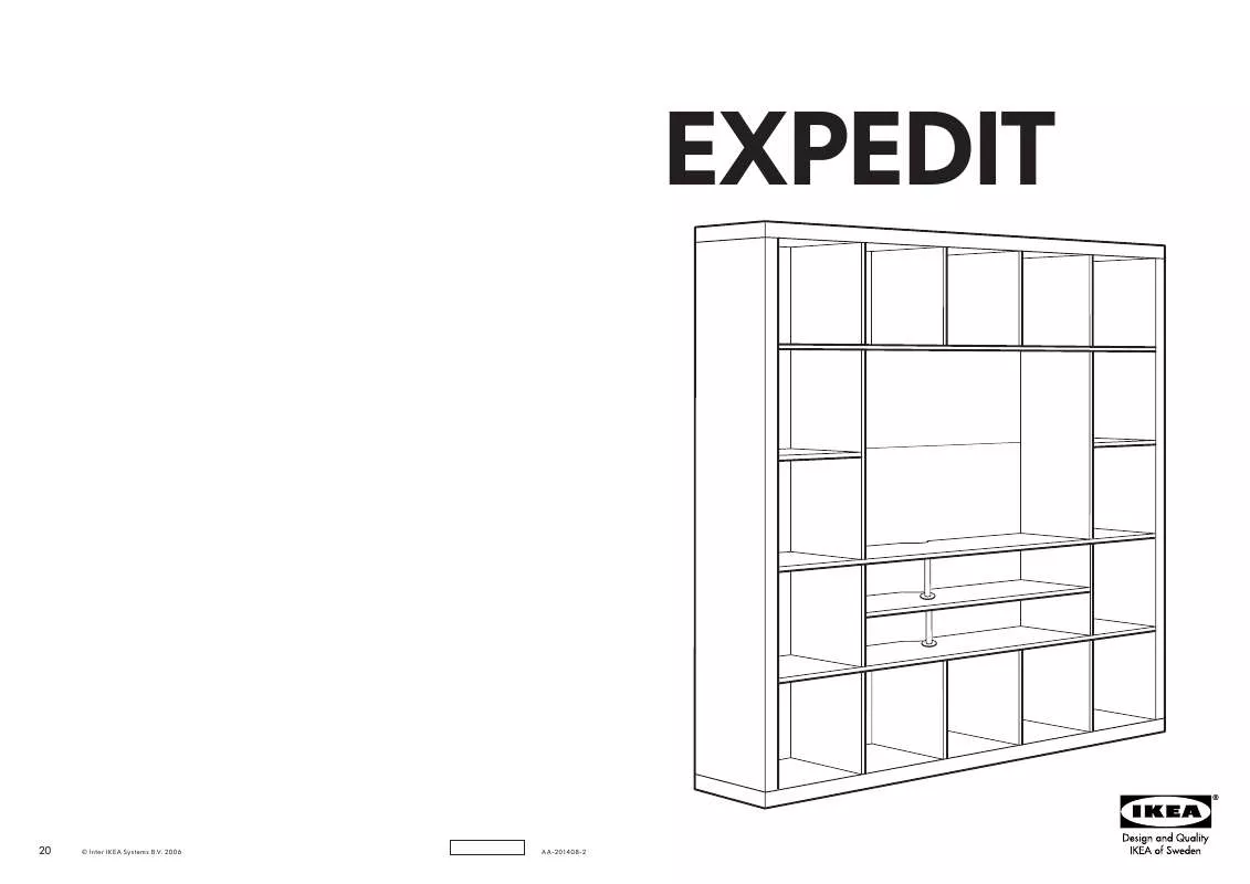 Mode d'emploi IKEA EXPEDIT MOBILE TV 185X185 CM
