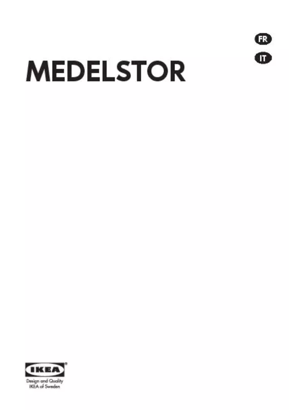 Mode d'emploi IKEA MEDELSTOR 203.857.99