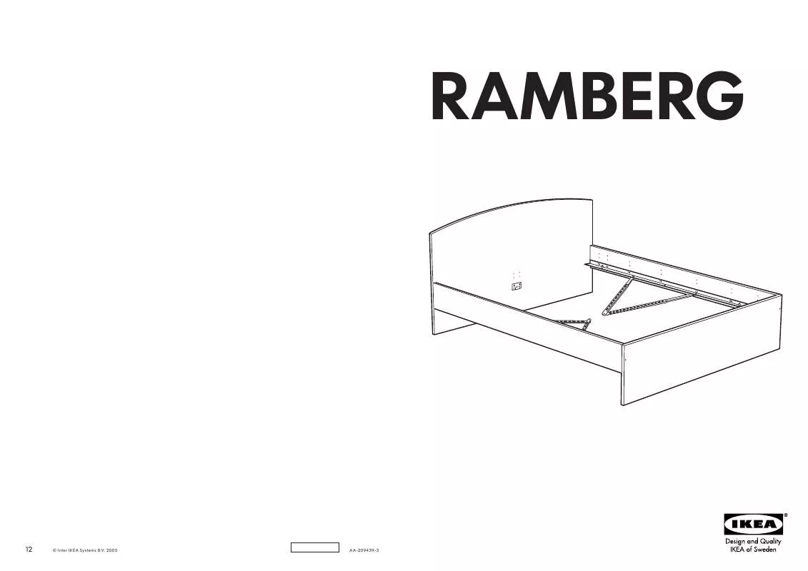Mode d'emploi IKEA RAMBERG STRUTTURA LETTO 140X200 CM