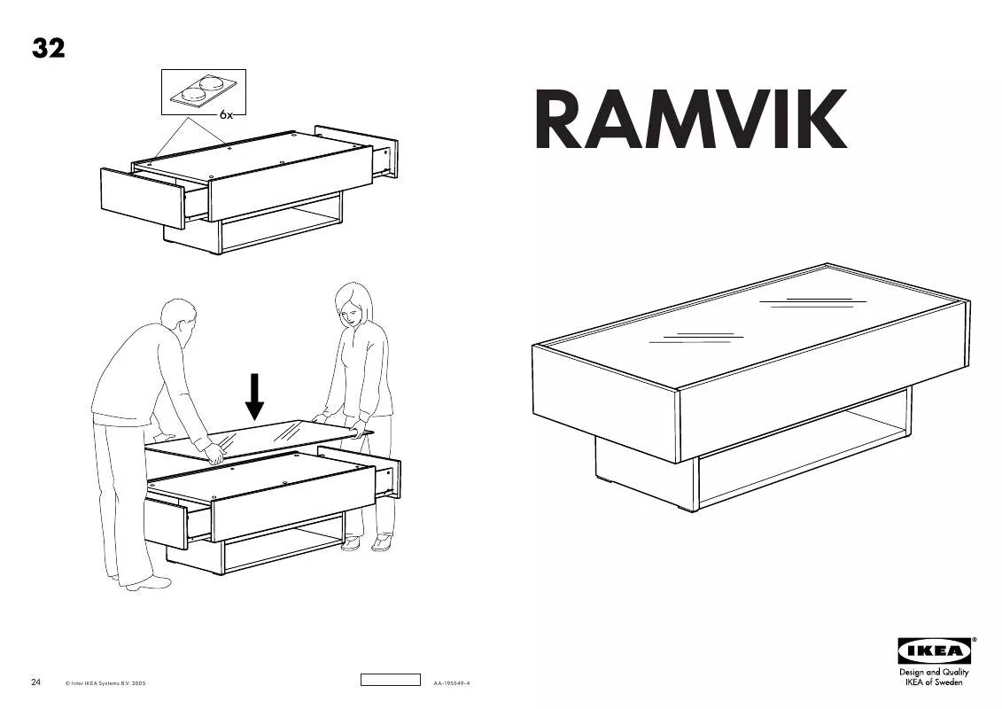 Mode d'emploi IKEA RAMVIK TAVOLINO 120X58 CM