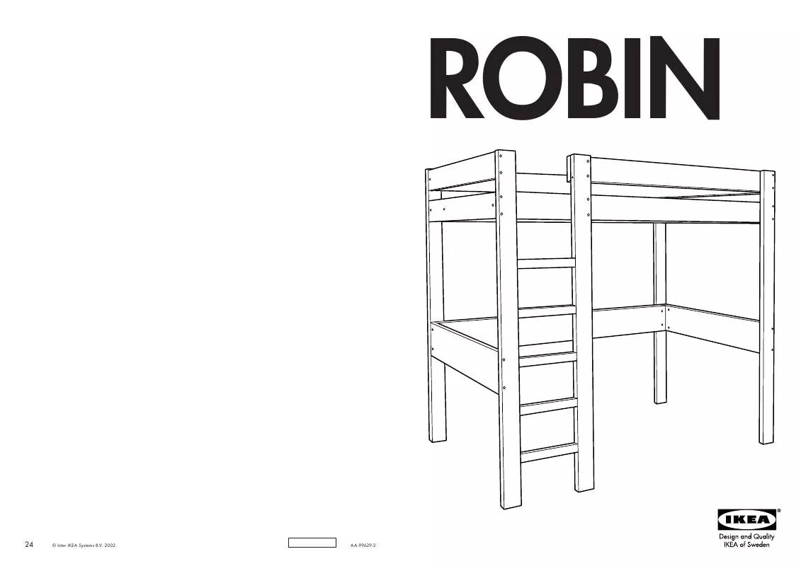 Mode d'emploi IKEA ROBIN LETTO A SOPPALCO 90X200 CM