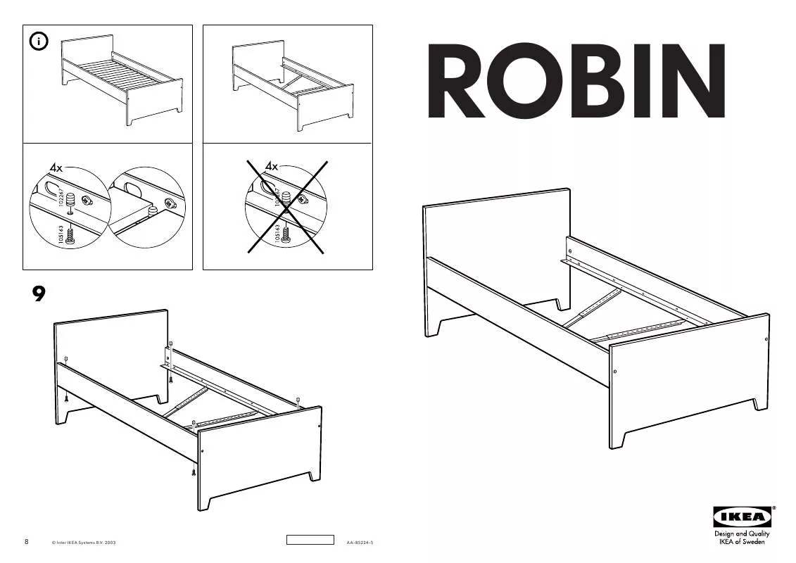 Mode d'emploi IKEA ROBIN STRUTTURA LETTO 90X200 CM