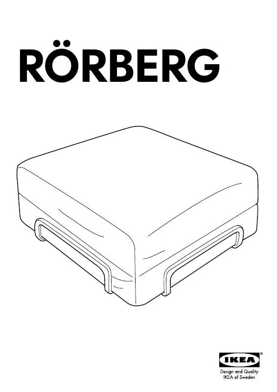 Mode d'emploi IKEA RORBERG STRUTTURA POGGIAPIEDI