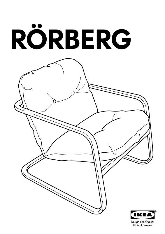 Mode d'emploi IKEA RORBERG STRUTTURA POLTRONA