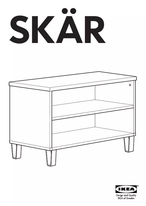 Mode d'emploi IKEA SKAR PANCA/SCARPIERA