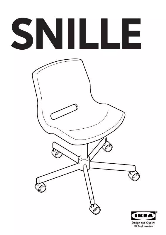 Mode d'emploi IKEA SNILLE BASE SEDIA GIREVOLE