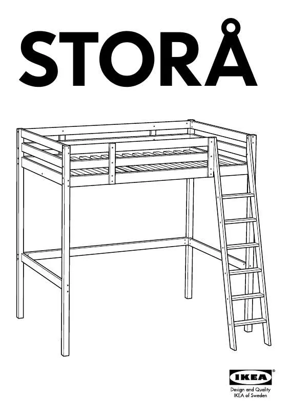 Mode d'emploi IKEA STORÅ STRUTTURA LETTO A SOPPALCO