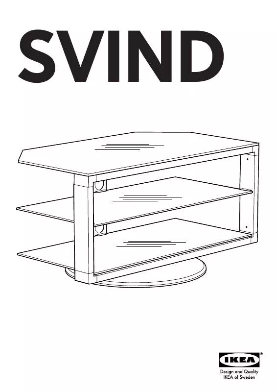 Mode d'emploi IKEA SVIND MOBILE TV