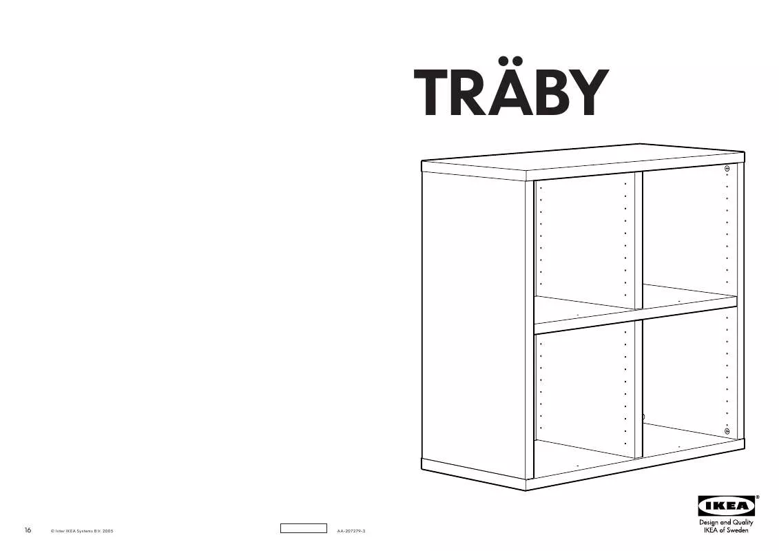 Mode d'emploi IKEA TRABY SCAFFALE 80X80 CM