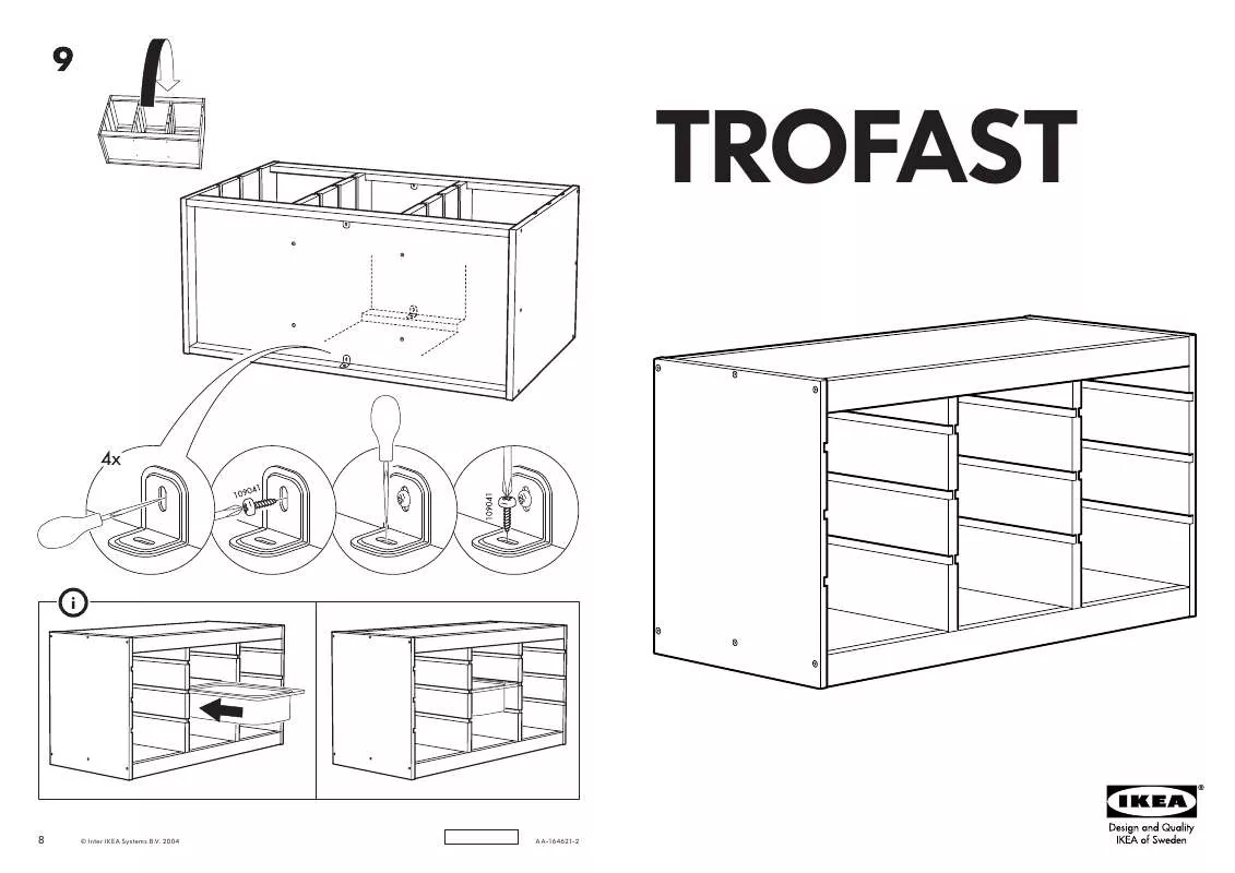 Mode d'emploi IKEA TROFAST STRUTTURA 94X44X52 CM