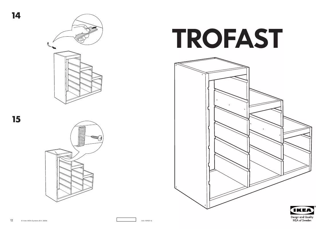Mode d'emploi IKEA TROFAST STRUTTURA 94X91X44 CM