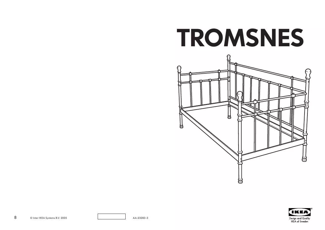 Mode d'emploi IKEA TROMSNES LETTO/BASE DOGHE 90X200 CM