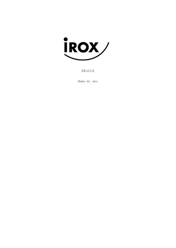 Mode d'emploi IROX PE101S