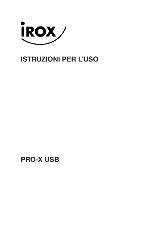 Mode d'emploi IROX PRO X