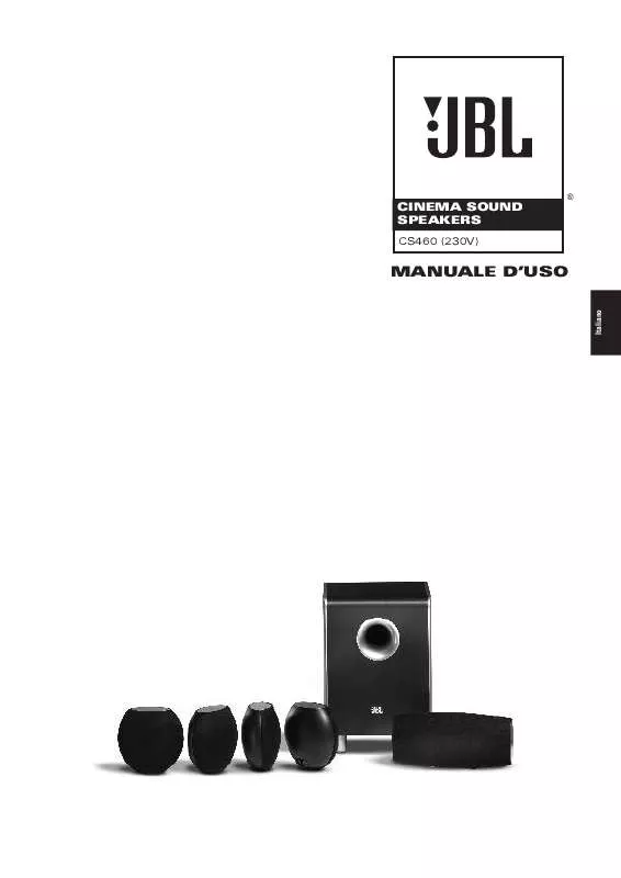 Mode d'emploi JBL CS 460 (220-240V)