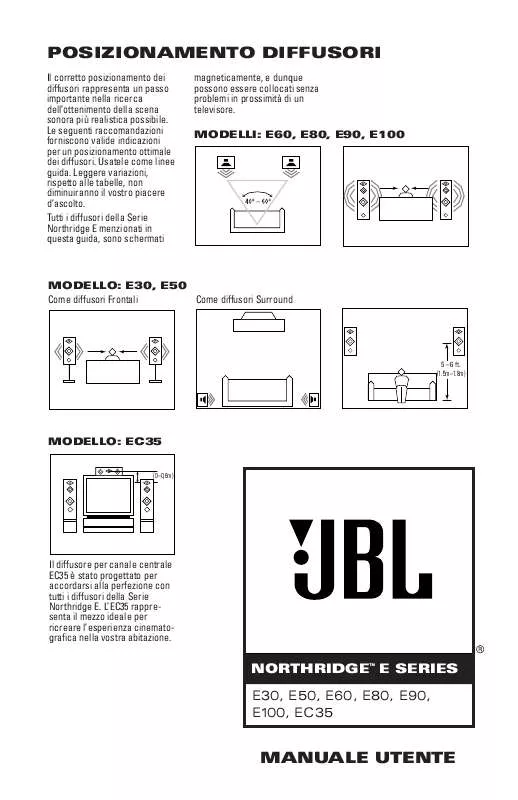 Mode d'emploi JBL E 100 (220-240V)