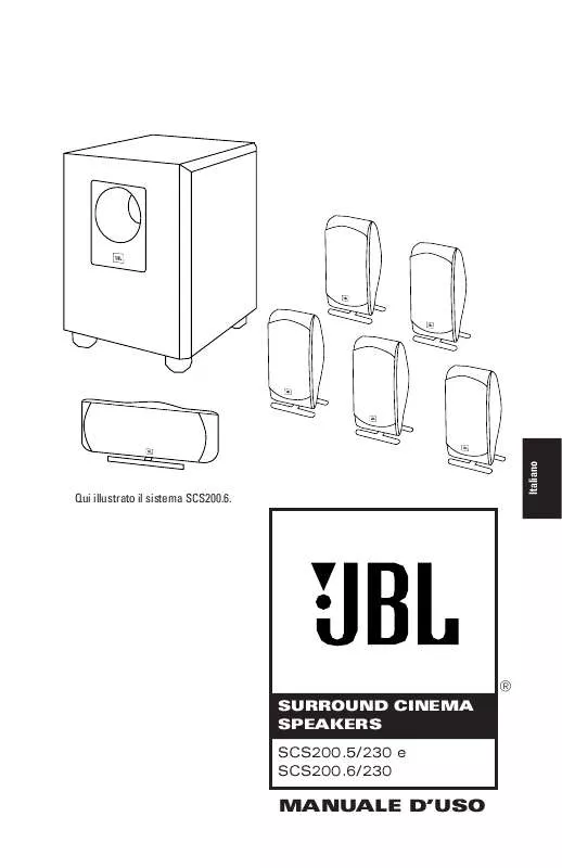 Mode d'emploi JBL SCS 200.5 (220-240V)