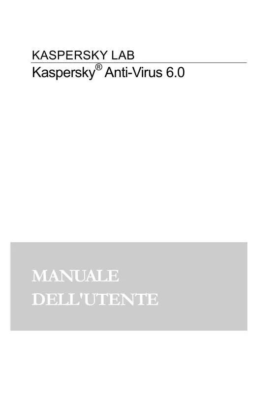 Mode d'emploi KASPERSKY LAB ANTI-VIRUS 6.0