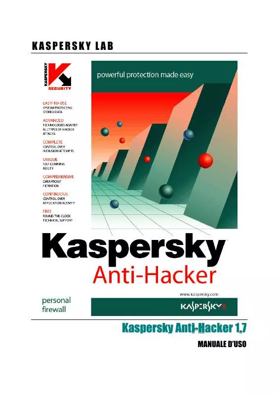 Mode d'emploi KASPERSKY ANTI-HACKER 1.8