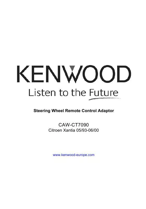 Mode d'emploi KENWOOD CAW-CT7090
