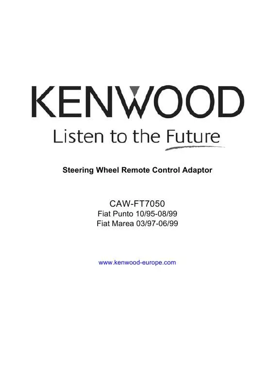 Mode d'emploi KENWOOD CAW-FT7050