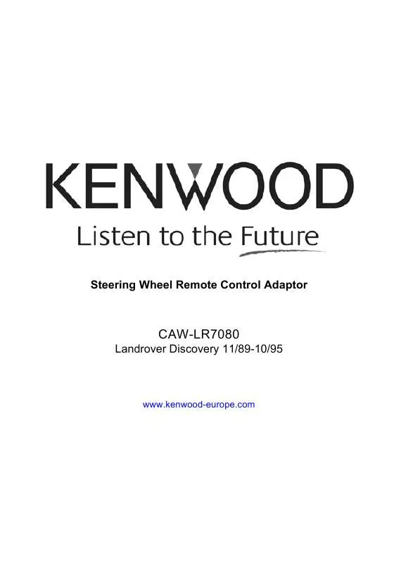 Mode d'emploi KENWOOD CAW-LR7080