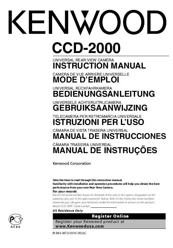Mode d'emploi KENWOOD CCD-2000