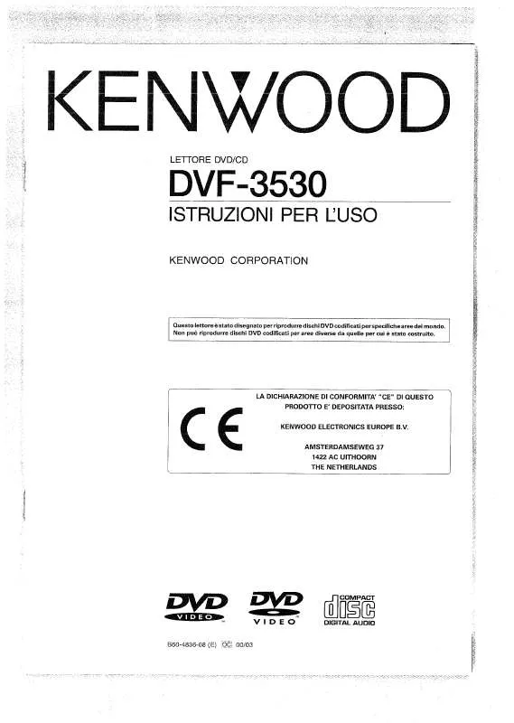 Mode d'emploi KENWOOD DVF-3530