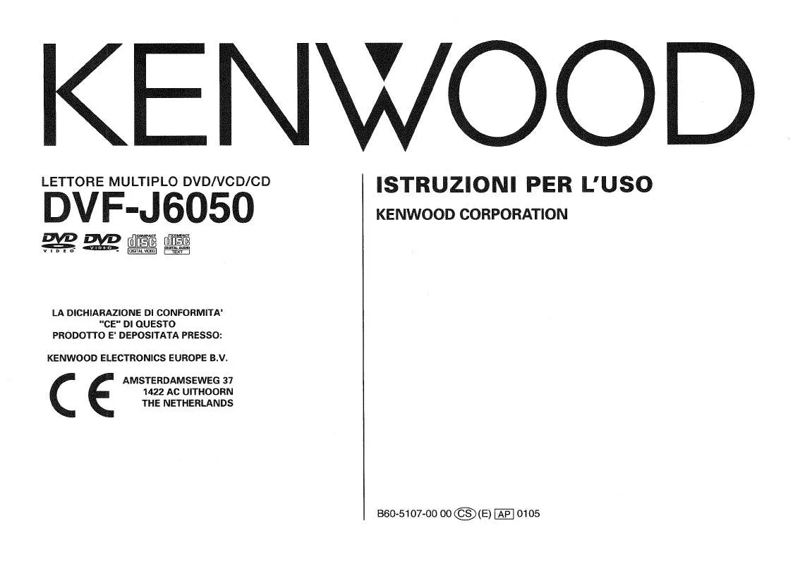 Mode d'emploi KENWOOD DVF-J6050